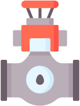 A water valve icon on a black MGC Services background.